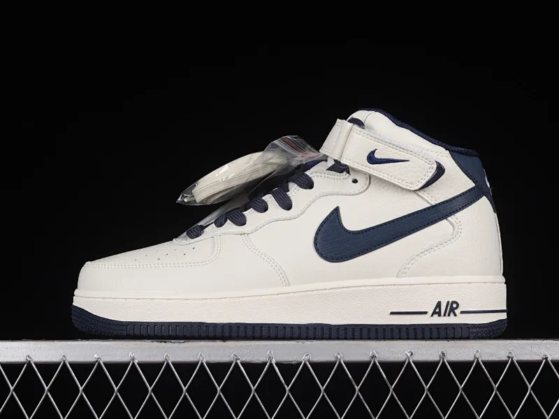 All categories Nk Air Force 1 Air Force series Nk Air Force 1 Mid Air Force mid-top Nk Air Force 1'07 Mid rice dark blue color Air Force 1 mid-top casual sneakers PA0920-508